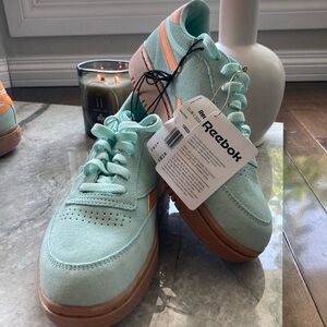 Reebok Aqua and Peach Athletic Shoes